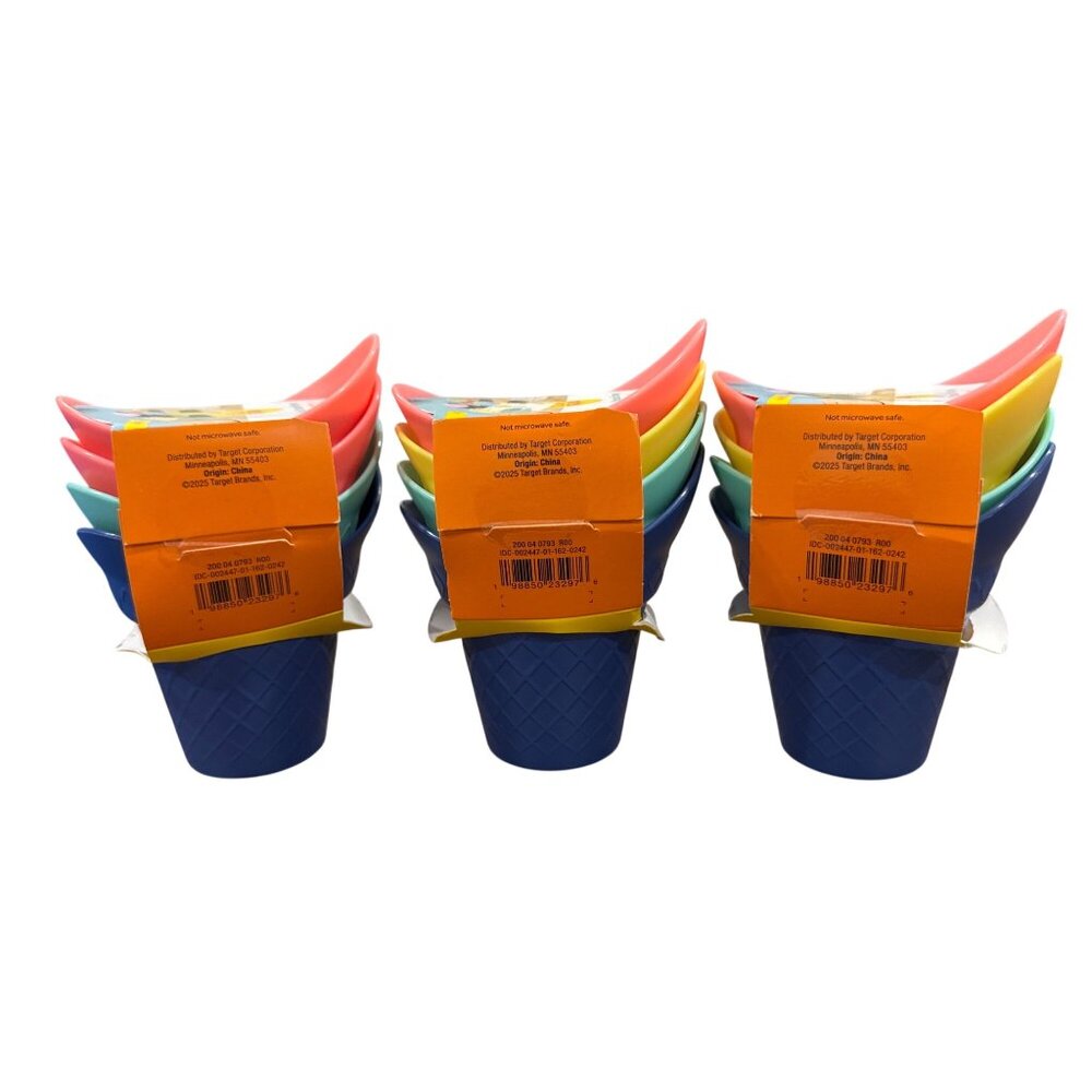 Set of 3 Sun Squad Ice Cream Scoops Set 4-Pack Colorful - Picture 5 of 7